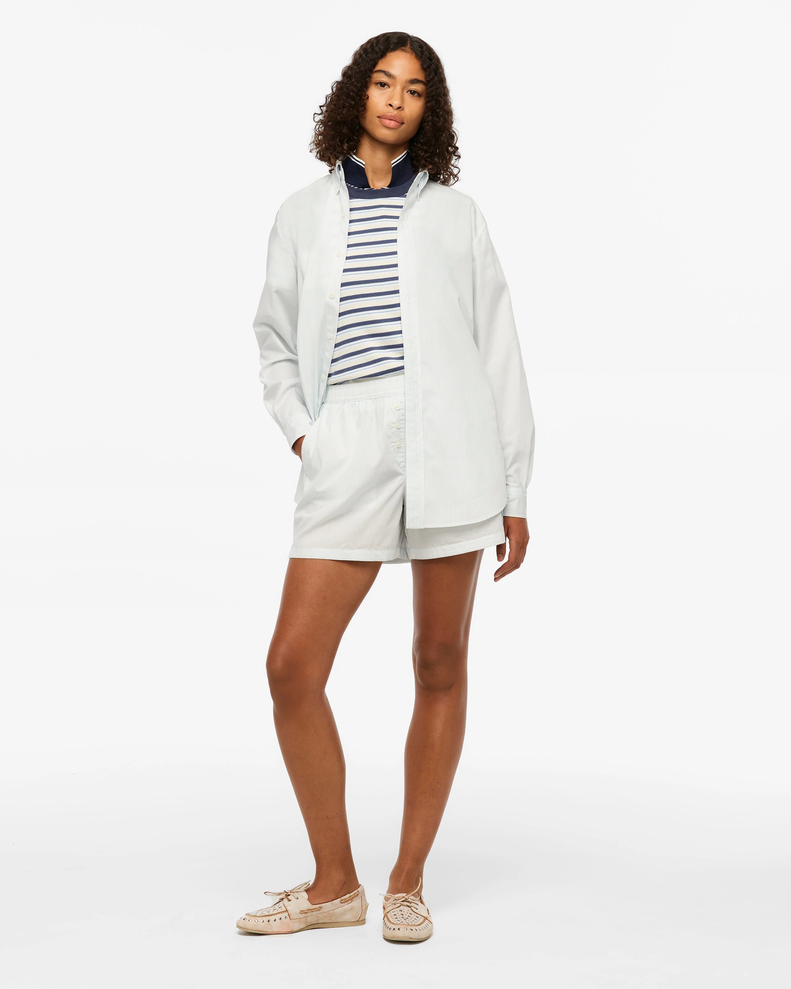 1989 (Taylor’s Version) Seagull Blue Stripe Poplin Shirt - Image 3