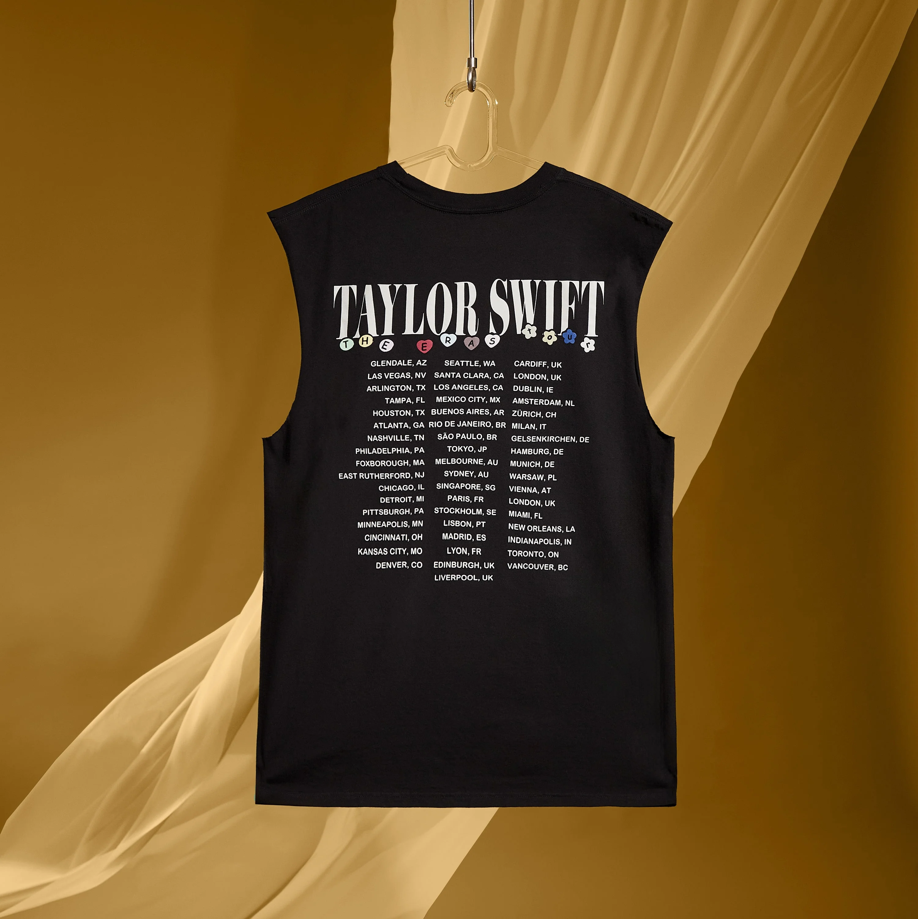 Taylor Swift | The Eras Tour Heart Hands Oversized Muscle Tank - Image 3